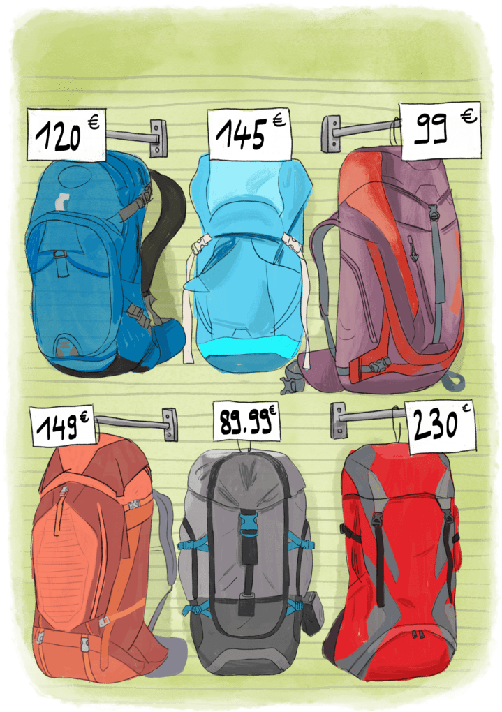 Sac à dos de trekking Homme 60+10L - MT500 AIR FORCLAZ